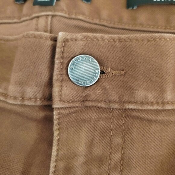 Banana Republic Traveler Slim Fit Twill Cotton Pants In Bronze Brown - Picture 7 of 14